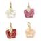 12 Pack: Enamel 3D Flower Charm Mix by Bead Landing™